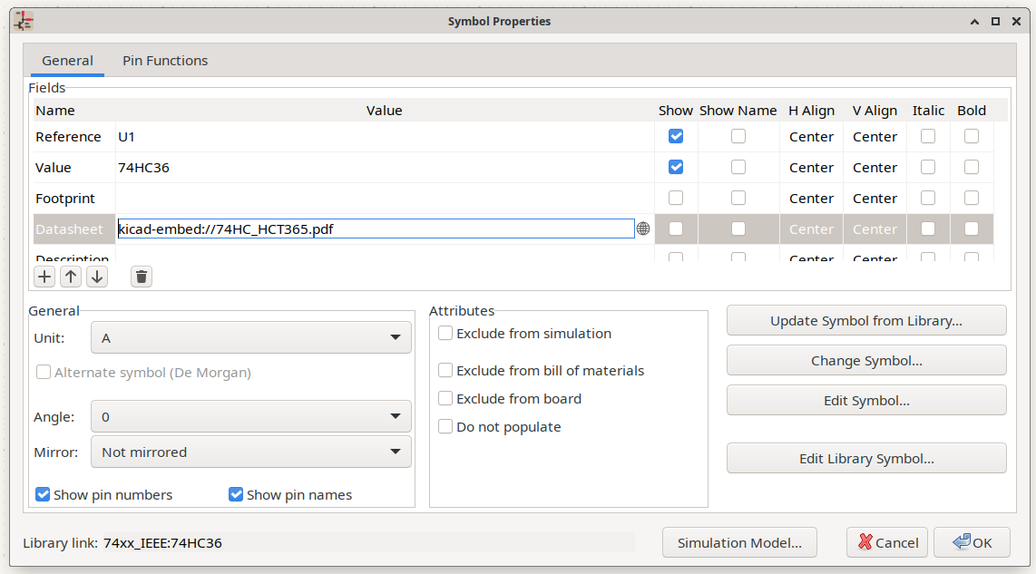 embed datasheet