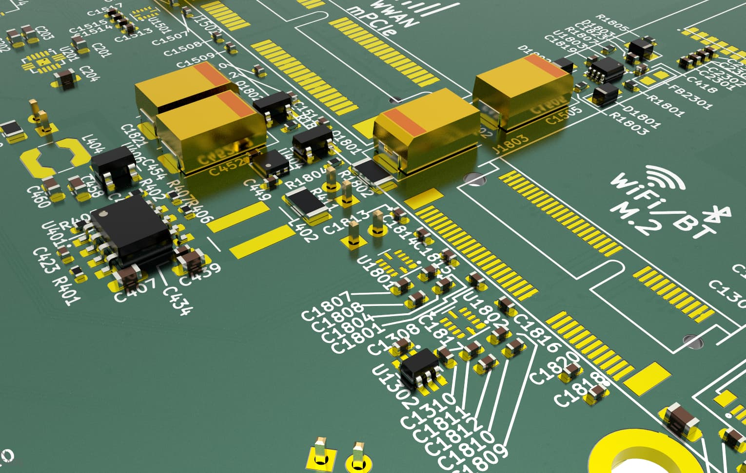 pcb 3d model ss sm layers